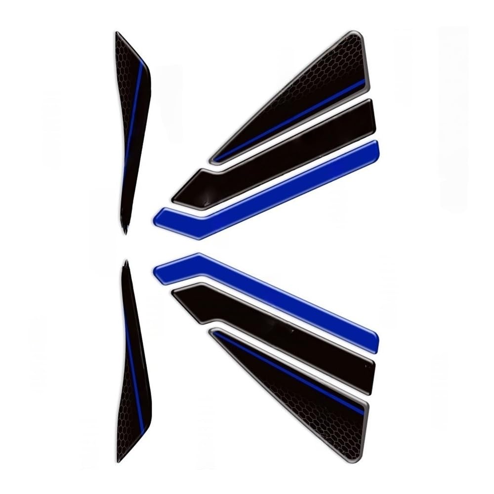 Azsul Color3 3D Motorcycle Fuel Tank Sticker Fairing Decals For Mt07 For Mt-07 For Mt 07 2021-2024 2023 2022