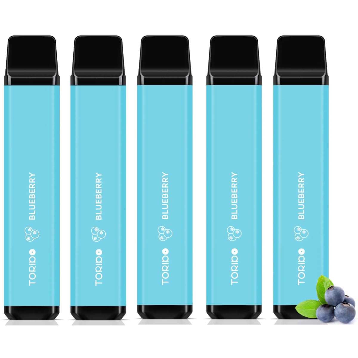 Amazon | 電子タバコ 使い捨て VAPE 12500回吸引可能 ブルーベリー 5本 