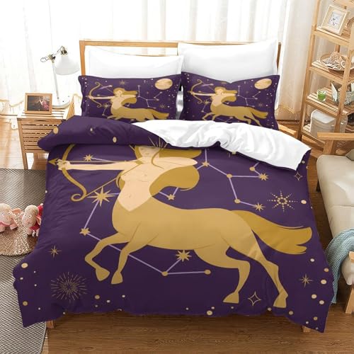 Parure de lit 3D Yorkshire 220x240cm housse de couette microfire imprimée