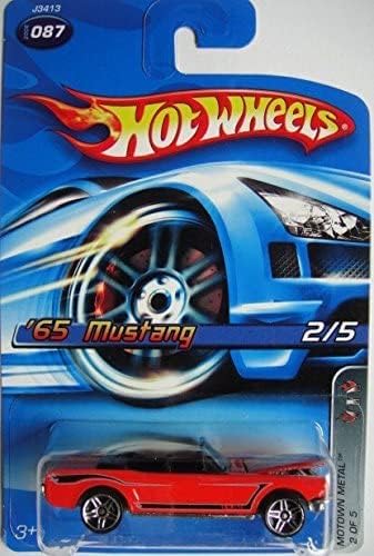 HOT WHEELS '65 MUSTANG 2/5 MOTOWN METAL RED #87