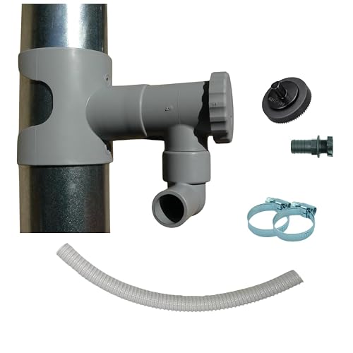 Capt'eau Récupérateur d'eau de Pluie pour conduits Circulaire (Gris) +