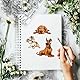 GLOBLELAND Transparente Stempel Mit Cartoon Hund Zum Gestalten von Karten, Transparente Stempelsiegel Mit Geburtstagsmotiven Und Hunden, 5.83x8.27 inch, Transparente Stempel Für DIY Scrapbooking