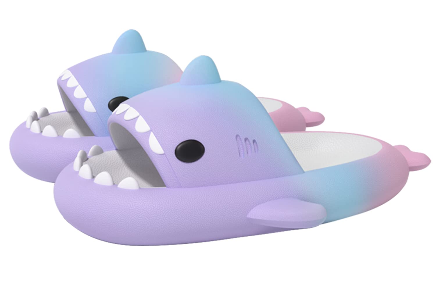 XPKWS Shark Slides for Women and Men Unisex Cloud Slippers Adult Novelty Beach Sandals with Thick Sole