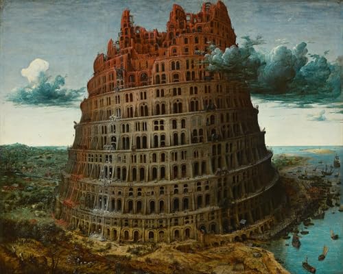 Pintura mural de la Torre de Babel de Pieter Bruegel, lienzo decorativo para el hogar