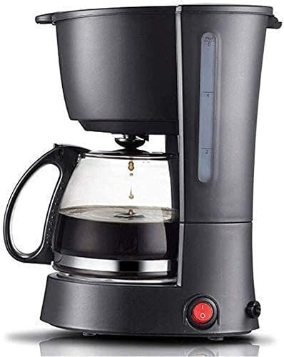 Cafetera compacta de 20.3 fl oz con función antigoteo, cafetera de goteo de 550 W, filtro lavable reutilizable, calentamiento rápido, negro, para