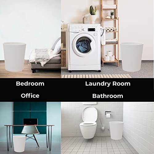 Dtz Diztreatz Pu Leather Large Trash Can 2.6 Gallon/10 Liter, Wastebasket, Decorative, Stylish Lightweight Water Resistant Garbage Container Bin For Office, Home, Bedroom, Hotel, Storage… #TOP5