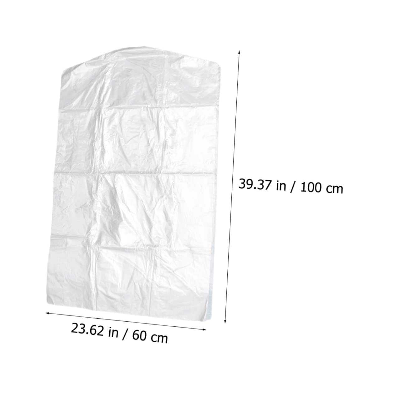 100 Stück Einweg Kleidersäcke aus Pp 60x100cm Transparenter Schutzbeutel für Kleidung mit Staubschutz für Reinigung und Aufbewahrung