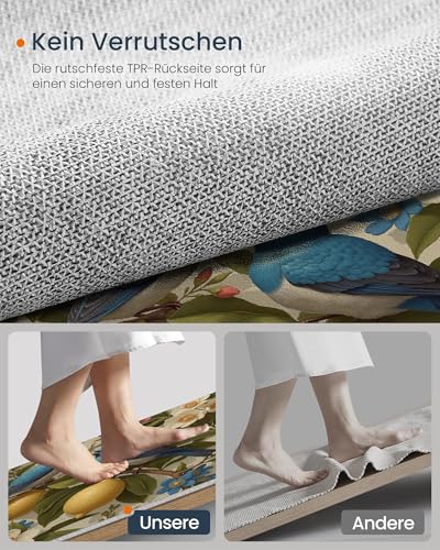 Tapis de décoration lavable doux aux finitions rustiques imprimées - 6