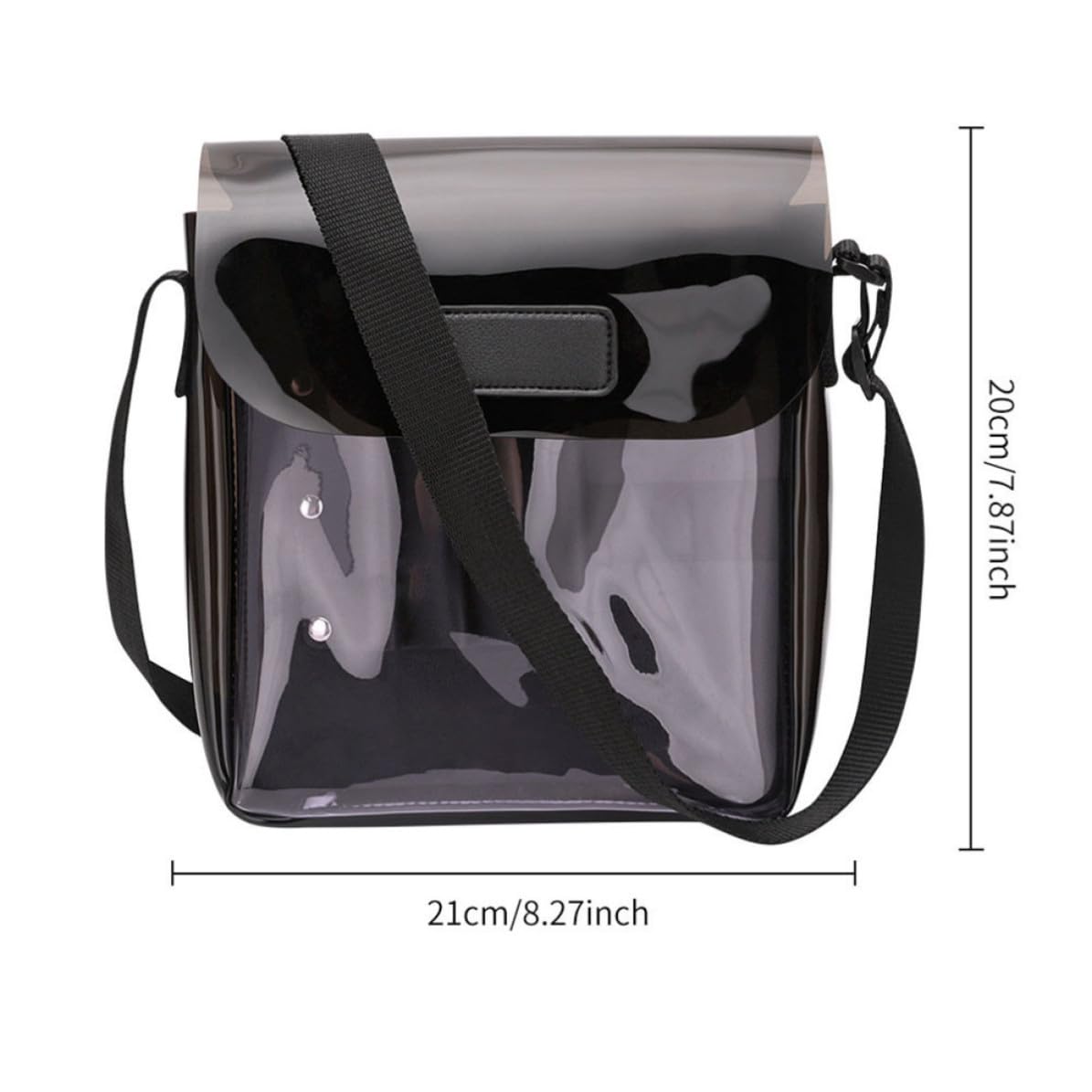 Borsa per Parrucchieri Portatile in PVC e Nylon Nera