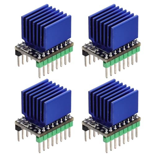 Hemobllo Stepper Motor Driver Module with Silent Sinusoidal Control for 3d Printer 4 Sets Plastic and Metal Construction
