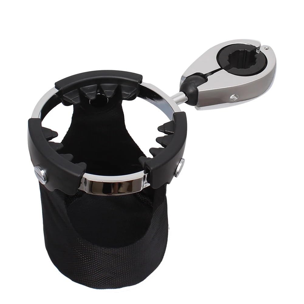 Universelle Trinkflaschenhalterung für Lenker mit 7/8" bis 1 1/4" Durchmesser und 360°-Drehkugelgelenk