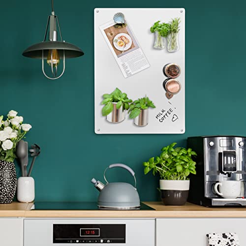 Tableau magnétique en acier durable gris 58 x 40 cm au design épuré