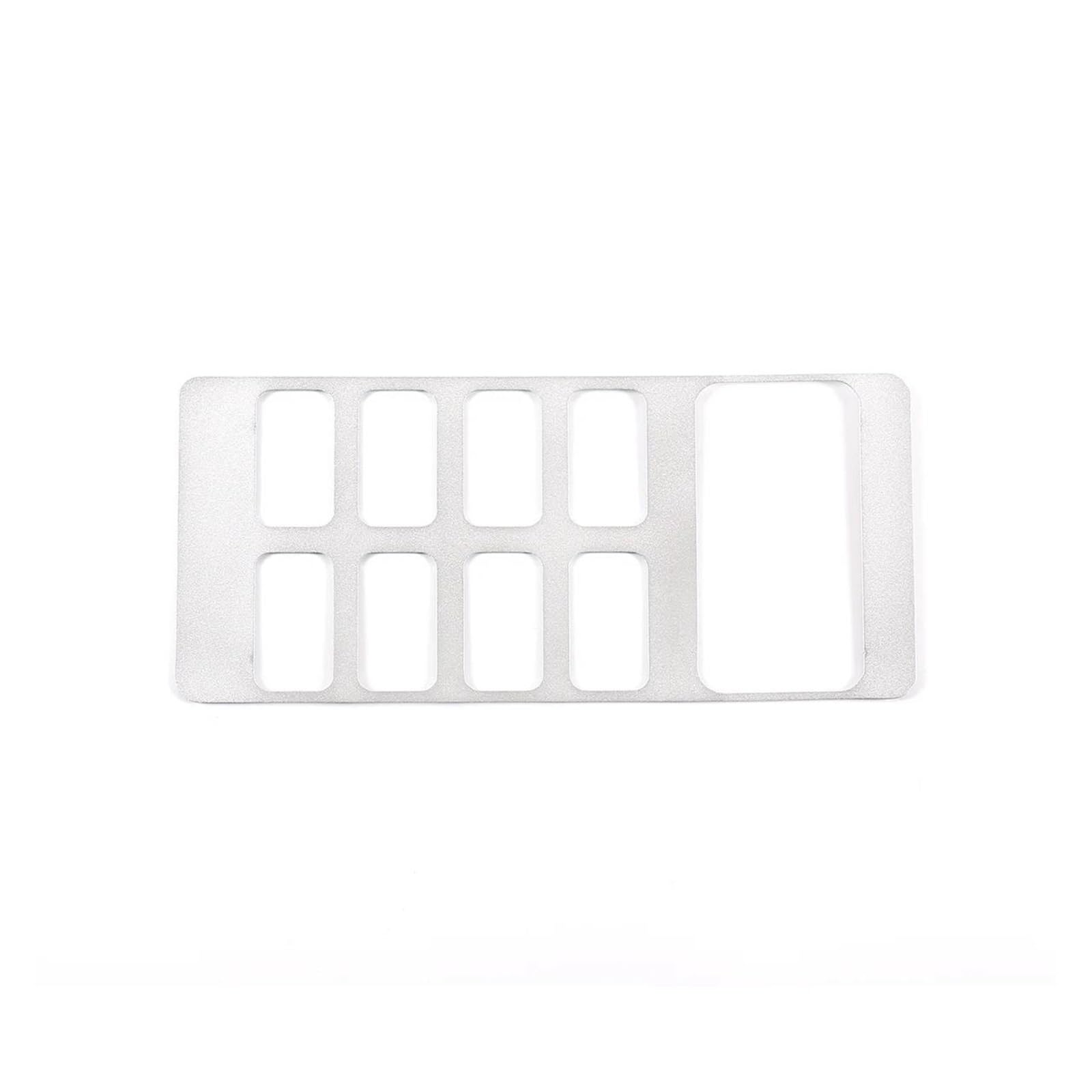 Parche de control central para FJ Cruiser 2007-2021, cubierta protectora plata 4