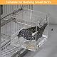 Aceshop Vogelbadewanne Hängende Vogelbadewanne Transparente Acrylvogelbadehaus-Badebox Vogelkäfigzubehör mit Haken für kleine Vögel Fink Wellensittich Kanarienvogel Papagei-12,8 * 11,3 * 13 cm