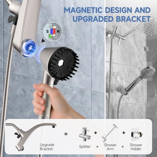 Image of Shower Head with Handheld - High Pressure Filtered Hand Held Showerheads