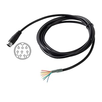 Breakout Cable Yaesu CT-62 CAT 8 Pin Mini Din Male Programming Serial Adapter for Yaesu Data CAT Linear Tuner FT-897/897D FT-857/857D FT-100 817 6.5FT/2m