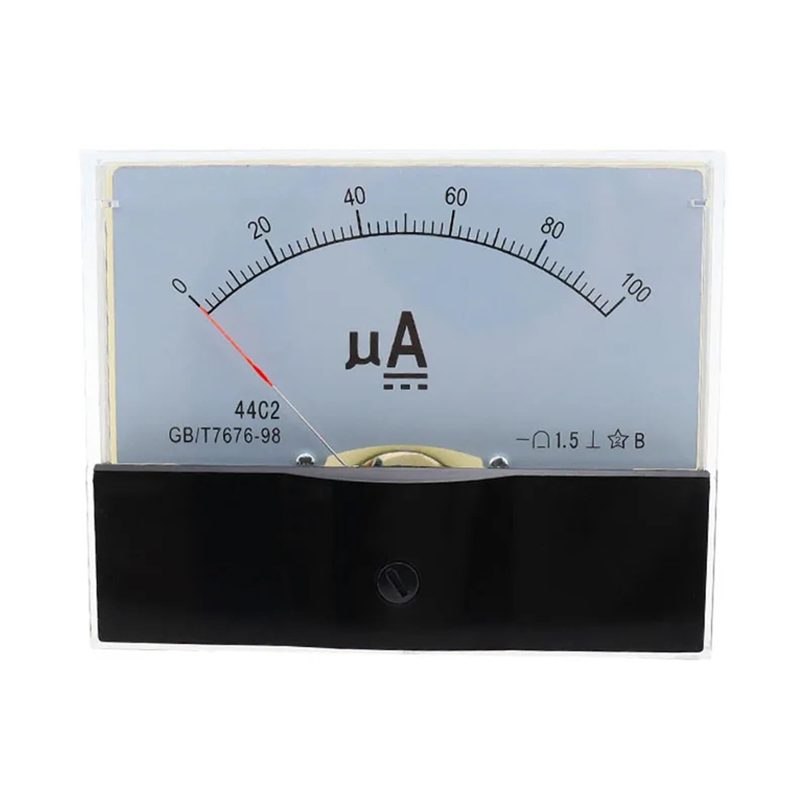 1 pz 44C2-A 0-50uA 100uA 500uA Misuratore di corrente micro-amperometro analogico di classe 1.5(100UA)