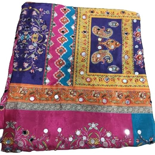 Mirror Worked Dupatta Multicolored Pack Of 1