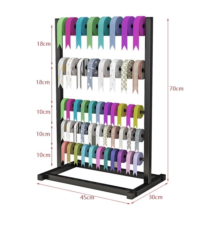 Soporte de escritorio para sala de manualidades que organiza cintas y bobinas de embalaje 8