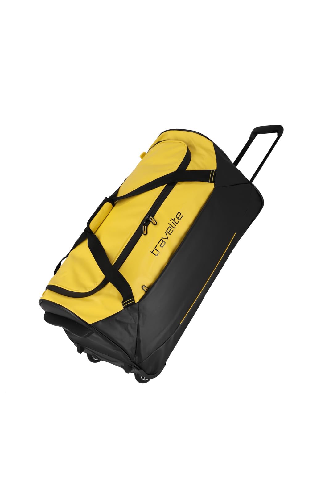 Travelite Trolley Travel Bag with Wheels made of Water-Repellent Material, BASICS Soft Luggage Rolling Bag with Large Main Compartment, 71 cm, 97 liters