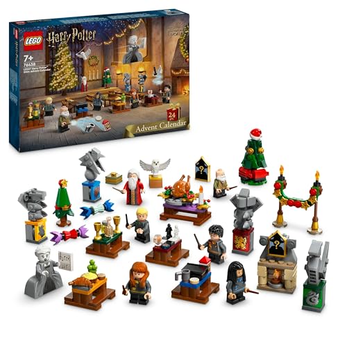 LEGO Harry Potter Calendrier de l’Avent 2024 - Jouet Fascinant pour Enfants Inspiré de Poudlard - 7 minifigurines - 16 constructions Miniatures - Cadeau de...