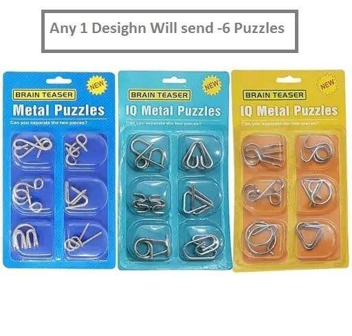 Image of Famous Quality Mind Challenging Game - Brain Teasers Metal Wire Puzzle - Assorted Metal Puzzle for Gifts, Party Favors, Prizes, Disentanglement Puzzle Unlock Interlock Toys- Easter Theme