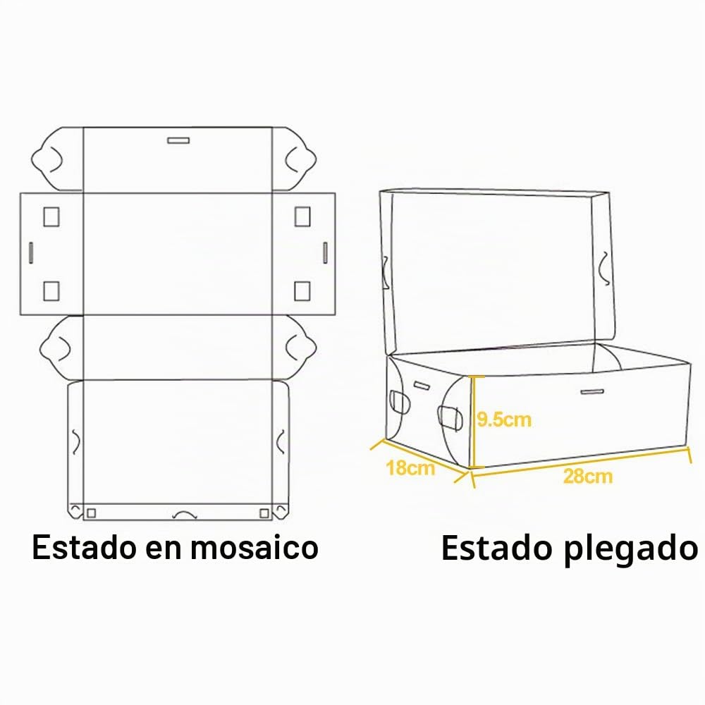 BUZIFU Cajas Transparentes Apilables 20 uds Cajas de Plástico para Zapatos de Mujer y Niños Organizar Armario Caja de Almacenamiento para Deportivas/Tacones/Sandalias(28 x 18 x 9,5cm)