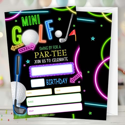 Gsauto Golf Birthday Invitations