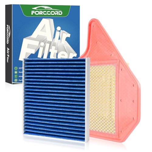Image of Cabin & Engine Air Filter Kit for Grand Caravan 11-20, Town & Country 11-16 | for Ram C /V 2012-2015, Volkswagen Routan 2011-2014, Replace #CF10743 CA11050, Air Filter Combo Replacement Car Accessories