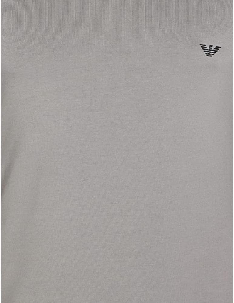 Emporio Armani Uomo 2-Pack V Neck T-Shirt Essential Core Logoband T-Shirt S Nero Grigio - Immagine 5