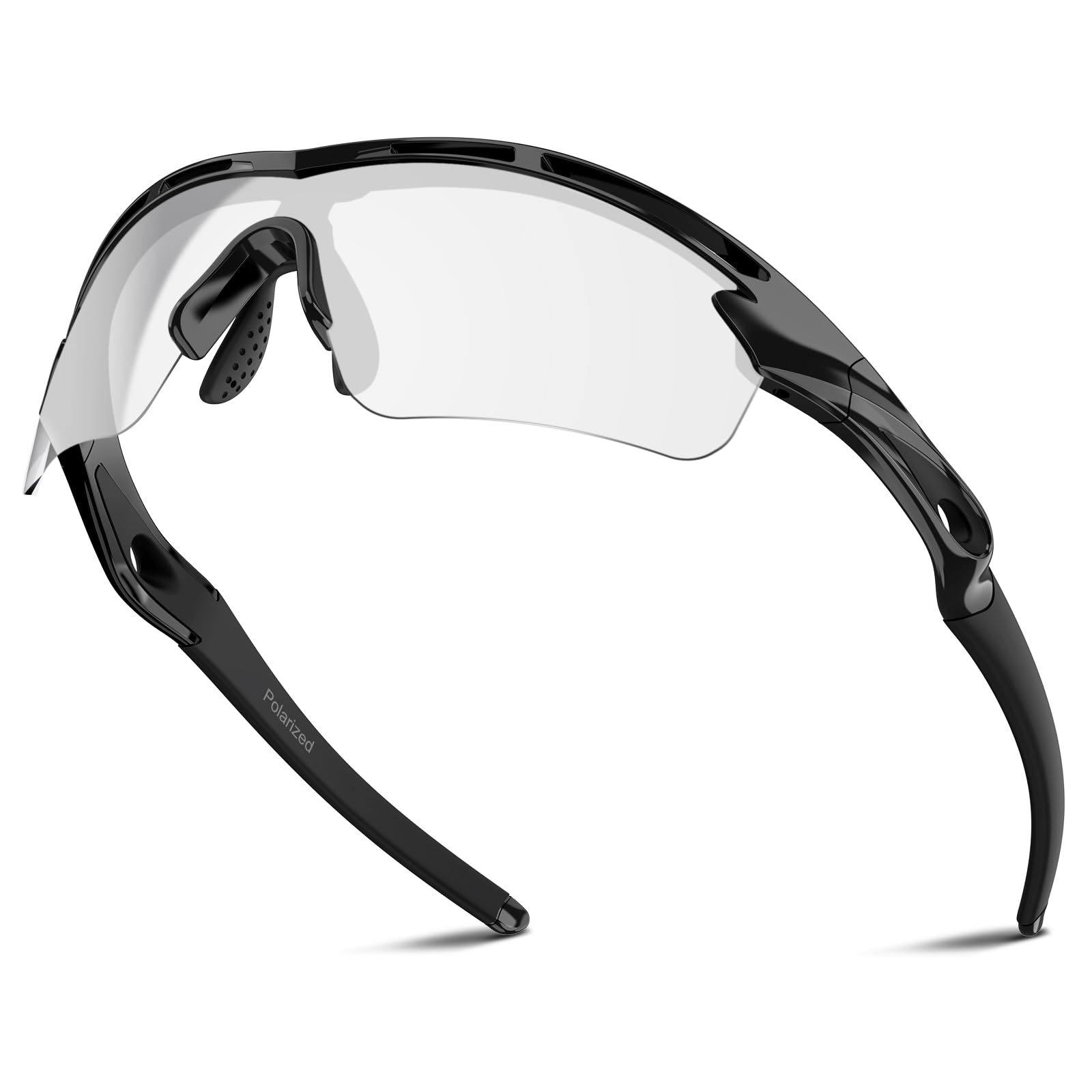 Rosemal Polaryzowane sportowe okulary przeciwsłoneczne do biegania, jazdy samochodem, wędkowania, wędrówek, dla mężczyzn i kobiet, UV400, fotochromowe