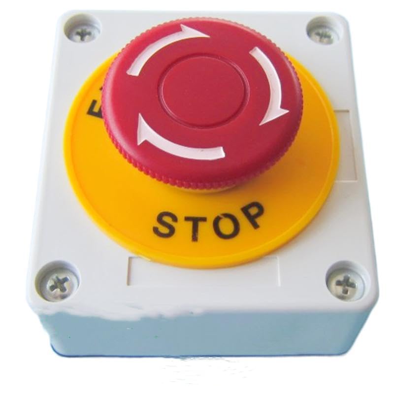 ELEWIND 22mm emergency stop switch with switch box (PB222-11TSA/R/P/T14/2260 with switch box)