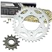 Gold O-Ring Chain and Sprocket Kit for Polaris 500 Scrambler 4x4 2000 2001 2002 2003 2004 2005 2006 2007 2008 2009 2010 2011