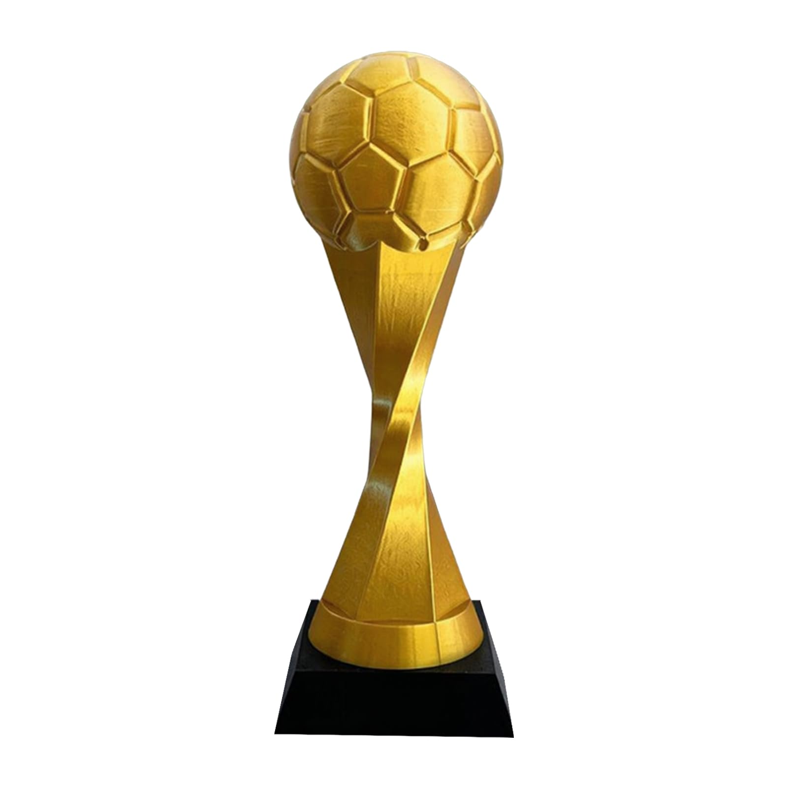 Pasisuu Decorative Football Ornament – Mini Lightweight PLA Football Cup with Hexagonal Pattern, Eco-Friendly Collectible for Desk Bookshelf Car Display 1pc
