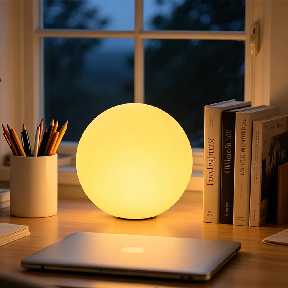 Photo 1 of KEROVI 8-in RGB LED Orb Night Light