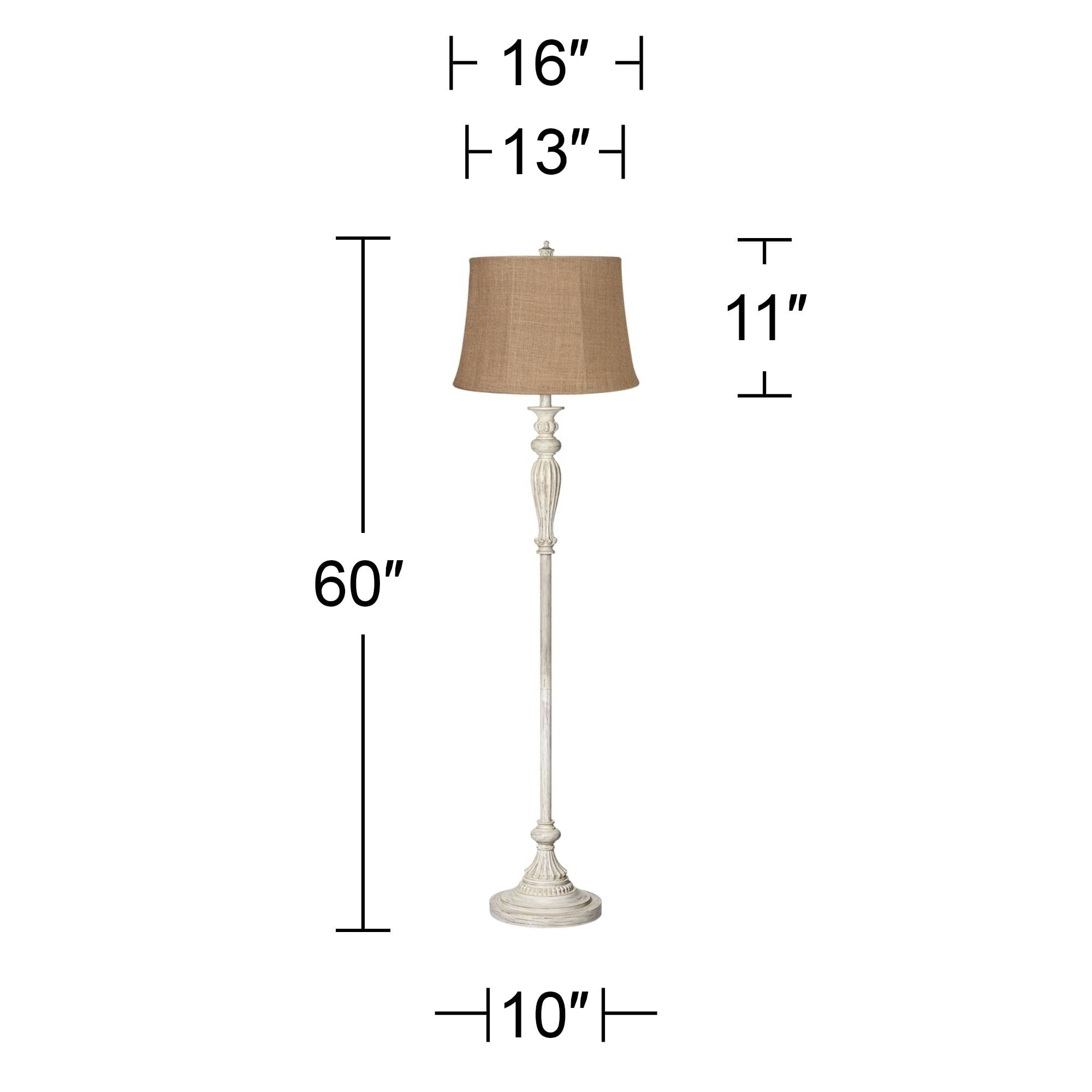 360 Lighting Traditional Vintage Shabby Chic Standing Floor Lamp