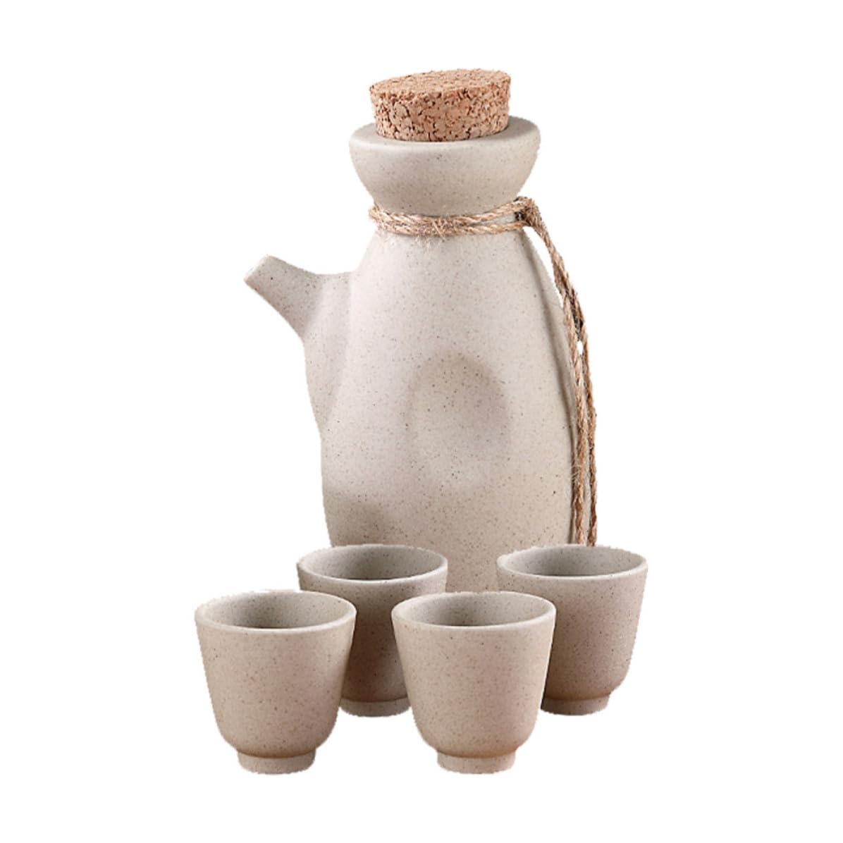 Kit de sake de cerámica artesanal YUYUETIME de diseño tradicional