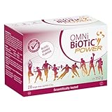 OMNi BiOTiC Power | 28 sachets (112 g) | 6 Bacterial strains | 10 Billion Bacteria per Sachet | Powder | Blood Orange Flavor | Vegan | Gluten-Free | Lactose-Free | Halal | for Daily use