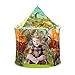 CUTE STONE Kinderzelt Spielzelt Dinosaurier Tipi Zelt Pop-UP Kinderzimmer Spielhaus mit Sternschnur Licht für Drinnen und Outdoor, Geschenk für Kinder (1)