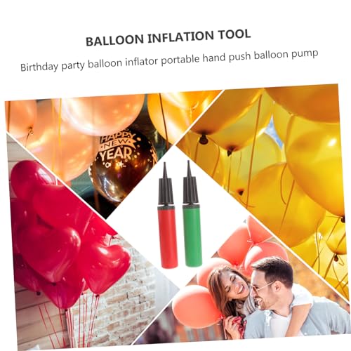 2pcs Manual Balloon Pump Portable Inflator for Inflatable Bags and Air Column Bags Lightweight Design Comfortable Handle Random Styles and Colors4
