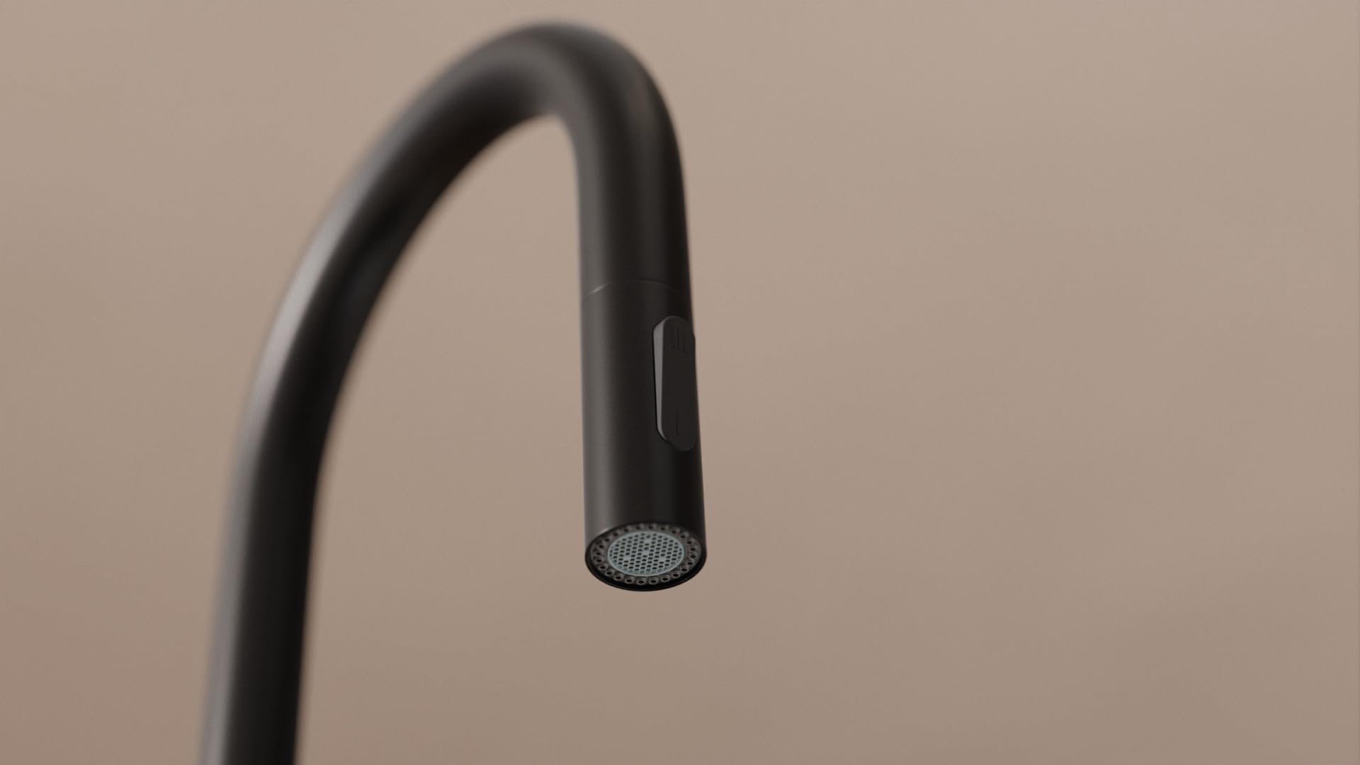 PRIMAGRAN Grifo de cocina 9020 negro con dos tipos de chorro, Grifo de alta presión, Grifo de Fregadero con caño extraíble