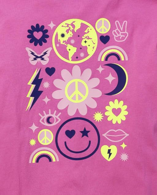 Image of Sugar & Jade Girls' Teen Short Sleeve Oversized Graphic T-Shirt