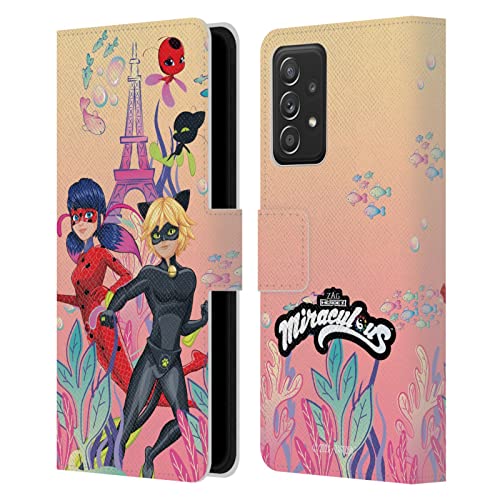 Étui Portefeuille Aqua Ladybug Galaxy A52 Protection Cuir Quotidien