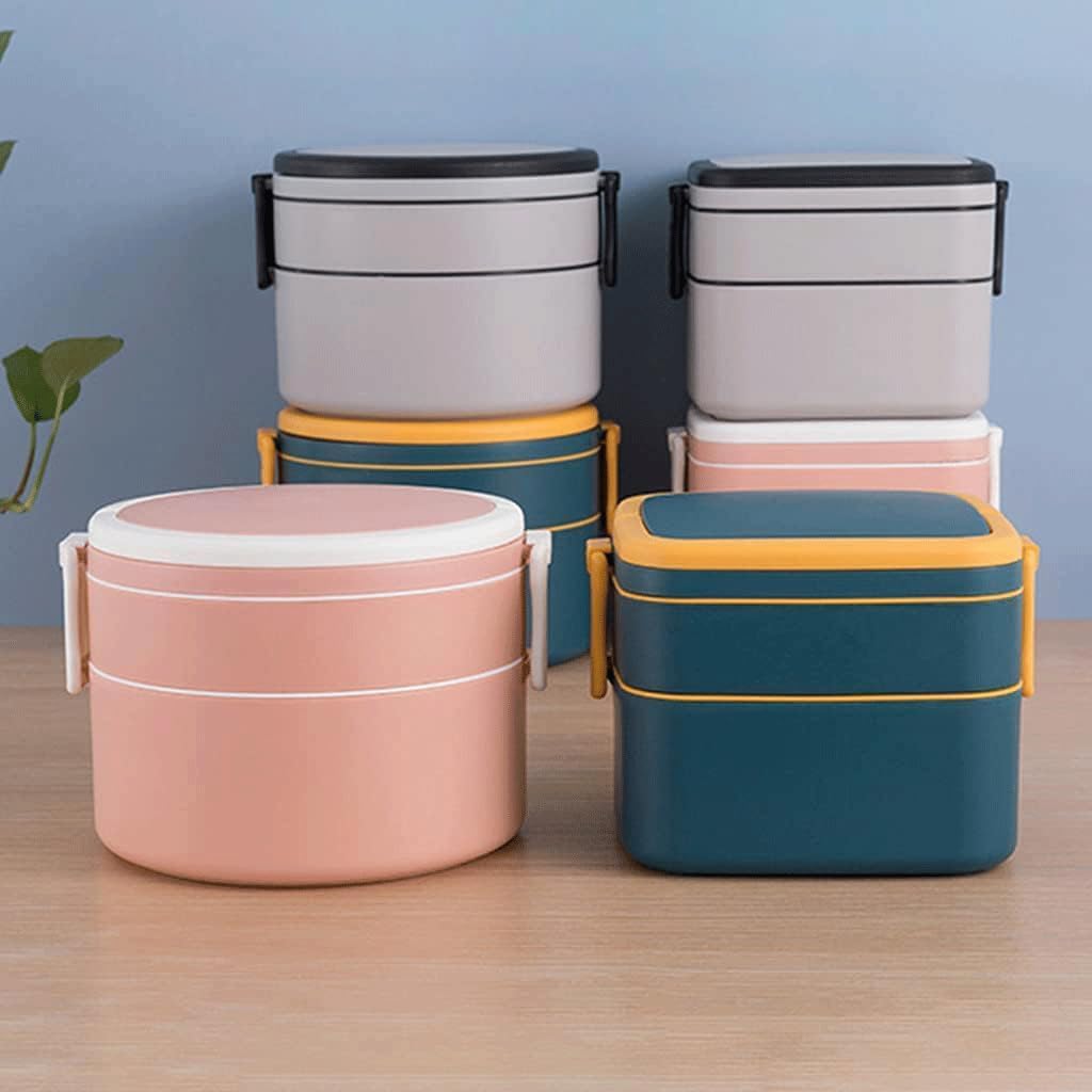 Portapranzo in plastica | Multicolor for riscaldamento a microonde: scuola, fitness, picnic, campeggio, ufficio, casa(B)