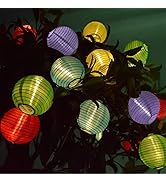 Vigdur Solar - Lantern String Lights Waterproof Outdoor Indoor Decorative-String Lights Multicolo...
