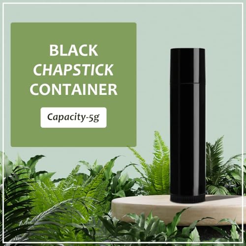 Image of 5Pc Empty Refillable Black Lip Chapstick Lipgloss Tube Container Lipstick Stick Lip Gloss Jar Tubes DIY Lip Gloss & Beauty Samples for Lipstick Kajal Lip Care Cosmetics Travel