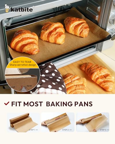 image for Katbite Parchment Paper Roll 15in x 115ft, Unbleached Pachment Baking 