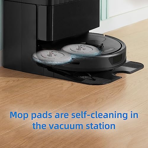 Image of 8 Pack Mop Pads for Roborock QV 35A /35S /Qrevo S5V /S Pro /Saros 10R Vacuum | for Roborock Q Revo /Qrevo S /Pro /Plus /Master /Slim /Curv /CurvX /Edge Robot Vacuum, Spin Cleaning Pads Replacement Accessories Set
