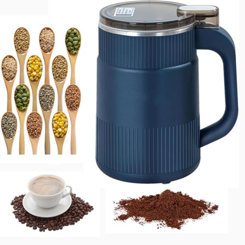 Moulin à grains de café 550 ml Moulin à épices électrique avec 8 lames en acier inoxydable Petit moulin à café Moulin à expresso pour haricots, noix, herbes,...