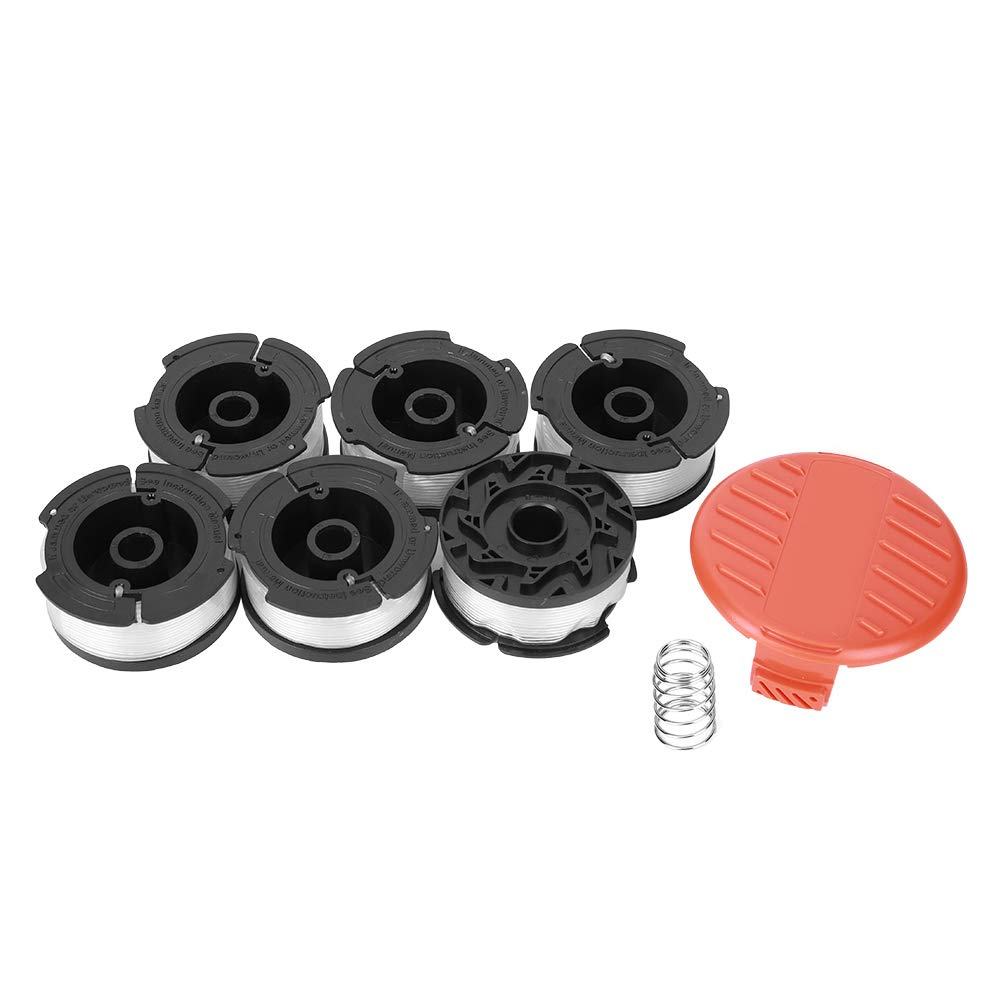 EVTSCAN Auto Feed Spools Weeder Spool Wire Lawn Mower Cut Grass Replacement Tool Trimmer Line Parts White 30 Feet 1 Set